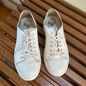 White Doc Martens Dante leather sneakers